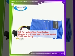 กระบวนการปรับปริมาตรแรงกอล์ฟสเตป-ดาวน์ ลด 36V/48V เป็น 12V 350W 30A DC Converter กับไฟฟ้าคู่