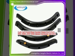 คาร์ทกอล์ฟ หน้าหลัง Fender Flares สําหรับ EZGO RXV 2008-2015 ด้วยเครื่องจักรกลชุดของ 4