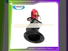 CIub Car Electric Golf Cart Charging Socket With Three Core Round Head 101802101 สายไฟฟ้าสําหรับรถกอล์ฟ