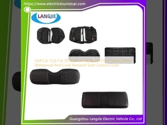 คาร์คลับกอล์ฟ คาร์ DS สีดํา สี่เหลี่ยมเล็ก หมอนที่นั่งด้านหน้า กันน้ําและทนการแตก