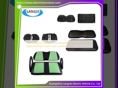 ขายร้อน PU หนังหน้าและหลัง คาร์ทกอล์ฟคลับรถ General Motors ที่นั่งปกปกหนัง