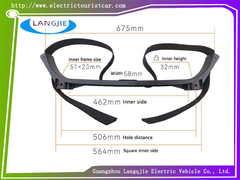 TXT กระเป๋าเข็นหลัง กระเป๋ากระเป๋าลูกบอลที่ติดตั้ง สําหรับส่วนประกอบของรถกอล์ฟ EZGO