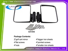 Eagle Side View Mirror กระจกมองหลังพับ สําหรับรถไฟฟ้ารถชมสถานที่และรถลาดตระเวน Golf Ca