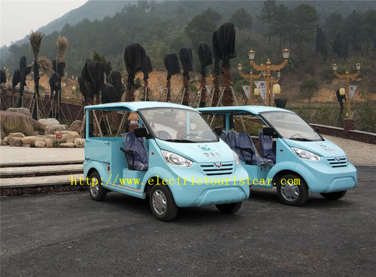 ประเทศจีน Blue 5 Passenger Electric Tourist Car รถกอล์ฟไฟฟ้า Buggy สำหรับการลาดตระเวนรักษาความปลอดภัยสาธารณะ ผู้ผลิต