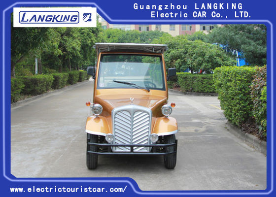 ประเทศจีน Golden 8 Passenger Electric Classic Cars, รถกอล์ฟ, รถกอล์ฟ Retro 48V 28km / H ความเร็วสูงสุด ผู้ผลิต