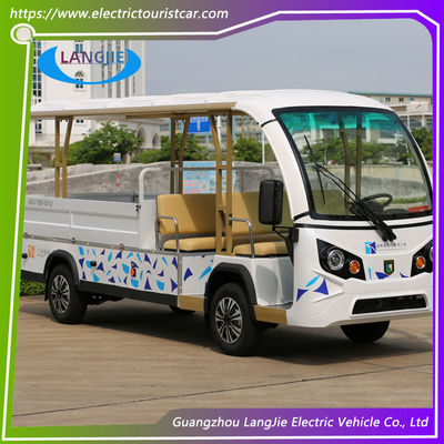 ราคาดี สีขาว รถตํารวจไฟฟ้า 7.5kW DAC มอเตอร์ขับแบตเตอรี่ขับขี่ รถขนส่งพร้อมกล่องบรรทุก ออนไลน์