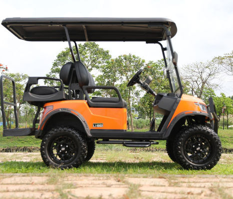 ราคาดี 4 Seater Electric Golf Cart with Foldable Windshield Double Gear Rack Steering and Smart On-board Charger ออนไลน์