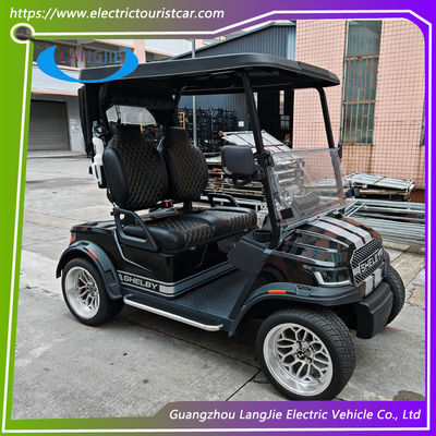 ราคาดี 2 Seaters Electric Golf Cart with Power-Assisted Steering Double Swing Arm Suspension and Foldable Windshield ออนไลน์