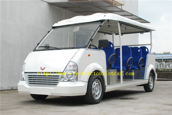 รถท่องเที่ยวไฟฟ้า 11 ที่นั่ง สีฟ้า สนามบิน รถรีสอร์ท พร้อมเครื่องชาร์จความถี่สูง