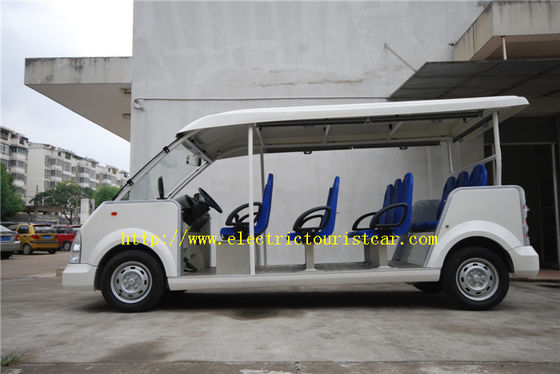 รถท่องเที่ยวไฟฟ้า 11 ที่นั่ง สีฟ้า สนามบิน รถรีสอร์ท พร้อมเครื่องชาร์จความถี่สูง