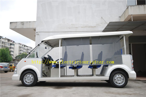 รถท่องเที่ยวไฟฟ้า 11 ที่นั่ง สีฟ้า สนามบิน รถรีสอร์ท พร้อมเครื่องชาร์จความถี่สูง