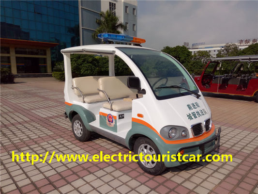 ตระเวนไฟฟ้ารถยนต์ / รถกอล์ฟสี่ผู้โดยสารนุ่มที่นั่ง 48V / 3KW DC มอเตอร์สำหรับสนามบิน / โรงเรียน