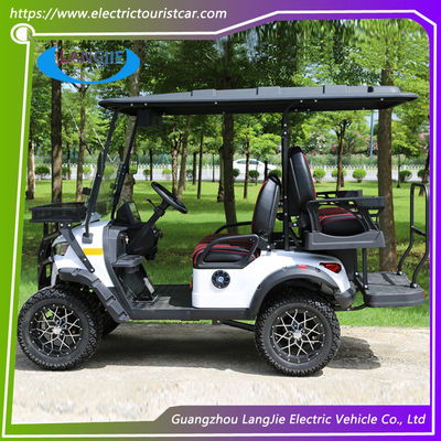 4 ที่นั่ง Offroad รถกอล์ฟไฟฟ้า ราคาถูก รถกระบะ 48 โวลต์