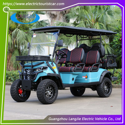 รถกอล์ฟไฟฟ้า 6 ที่นั่ง Off-Road พร้อมมอเตอร์ AC 48V / 5KW สําหรับกิจกรรมกลางแจ้ง