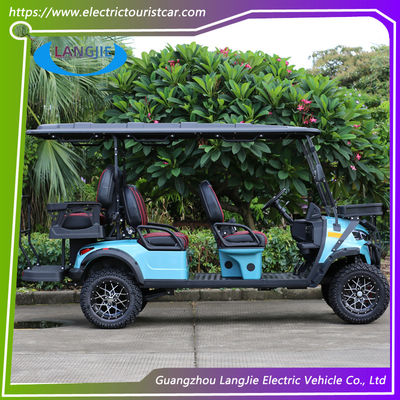 ความสามารถสูง 5KW แอคมอเตอร์นอกถนนรถล่าไฟฟ้า 6 ที่นั่งยกรถกอล์ฟ