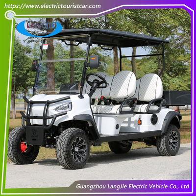 4 ที่นั่ง ไฟฟ้า Golf Buggy แบตเตอรี่ทํางาน ไฟฟ้ารถล่า กับ CE Certificate