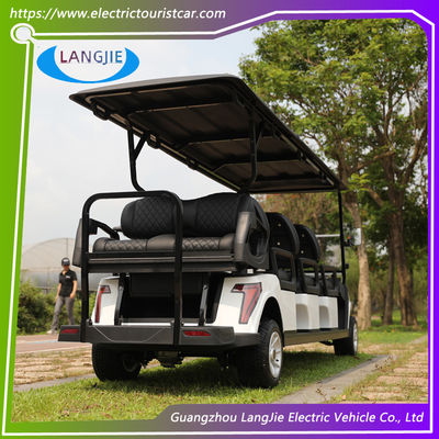 คาร์ทกอล์ฟ 4 ล้อ 8 คาร์ทกอล์ฟผู้โดยสาร 48V คาร์ทกอล์ฟมอเตอร์ไฟฟ้า สําหรับโรงแรม