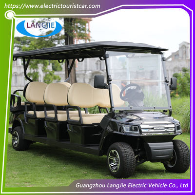 OEM ยางชายหาด แบตเตอรี่พลังงานไฟฟ้าถนนทางกฎหมายรถกอล์ฟสําหรับผู้ใหญ่ 8 ที่นั่ง