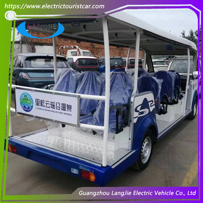 สีน้ําเงิน / ขาว 14 SEATS 1.25L คันปั่นน้ํามัน สําหรับรถรีสอร์ท