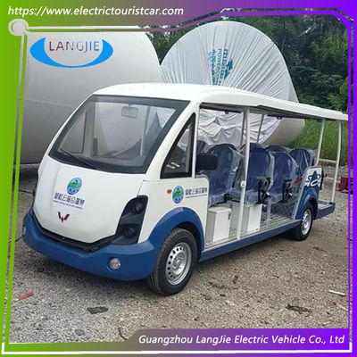 สีน้ําเงิน / ขาว 14 SEATS 1.25L คันปั่นน้ํามัน สําหรับรถรีสอร์ท