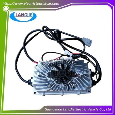 เครื่องชาร์จแบตเตอรี่ลิธีਅਮอัจฉริยะ 72V กันน้ํา HXHF-7215MCW-V1.5 สําหรับรถกอล์ฟ Marshell