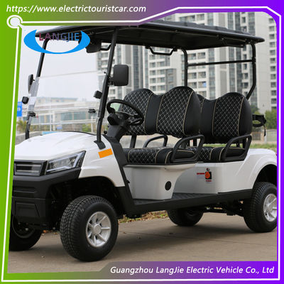 รถไฟฟ้า 4 ที่นั่ง รถท่องเที่ยว รถ 48V AC Motor รถรีสอร์ท สําหรับสนามบินปาร์ค