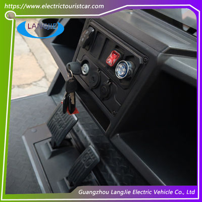 รถไฟฟ้า 2 ที่นั่ง AC มอเตอร์ ไฟฟ้า คาร์ทคลับกอล์ฟ 48V รีสอร์ทรถสําหรับโรงแรม