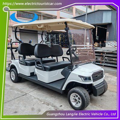 รถไฟฟ้า 4 ที่นั่ง AC มอเตอร์ Custom Club Car Golf Carts สําหรับบอลพาร์ค