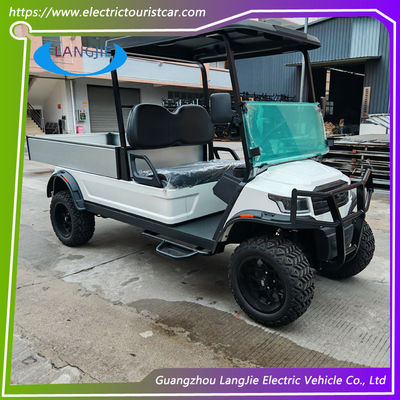 2 ที่นั่ง รถกระเป๋าสตางค์ไฟฟ้า 48V AC มอเตอร์ขับแบตเตอรี่ขับขี่ รถขนของสําหรับจอดรถ