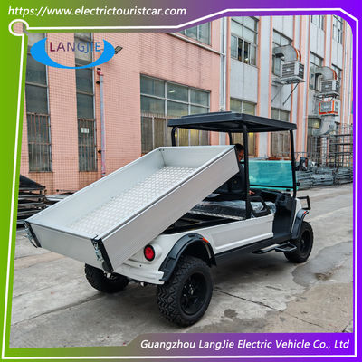 2 ที่นั่ง รถกระเป๋าสตางค์ไฟฟ้า 48V AC มอเตอร์ขับแบตเตอรี่ขับขี่ รถขนของสําหรับจอดรถ