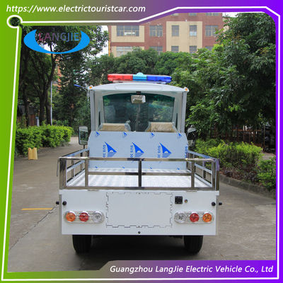 900KGS รถขนส่งไฟฟ้า 2 ที่นั่ง โรงแรม รถกระบะ รถแบตเตอรี่แห้ง 48V สําหรับจอดรถ
