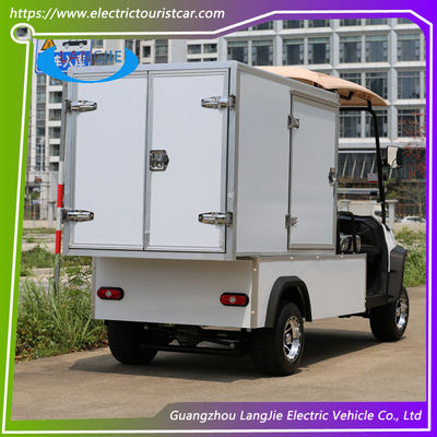 รถกระเป๋าขนของไฟฟ้าที่ขับเคลื่อนด้วยเครื่อง AC 2 ที่นั่ง รถกอล์ฟไฟฟ้าสําหรับรีสอร์ท