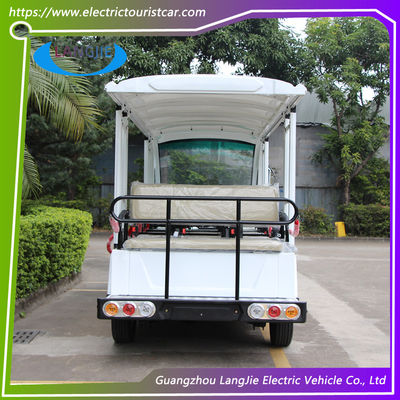 แฟชั่น 14 คน รถยนต์ท่องเที่ยวไฟฟ้า ACmotor รถบัสทัวร์ไฟฟ้า7.5KW สําหรับโรงแรม