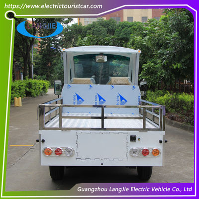 2 ที่นั่ง รถบรรทุกไฟฟ้า เครื่องยนต์ AC 48V รถบรรทุกไฟฟ้า พร้อมหลังคา สําหรับจอดรถ