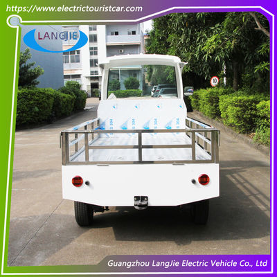 AC Motor Village รถกระเป๋าขนของไฟฟ้า 2 ที่นั่ง รถรับส่งไฟฟ้าสําหรับลานจอดรถ