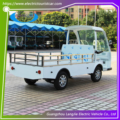 รถกระบะไฟฟ้า 2 ที่นั่ง เครื่องควบคุมมอเตอร์ AC 48V รถบรรทุกไฟฟ้าสําหรับโรงแรม