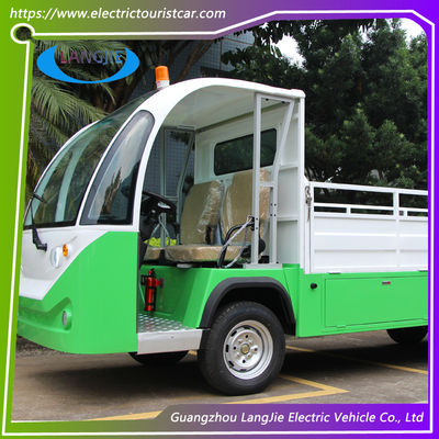 0.9 ตัน 2 ที่นั่งรถกระเป๋าสตางค์ไฟฟ้าด้วย AC มอเตอร์รถบรรทุกไฟฟ้า 48v สําหรับโรงงาน