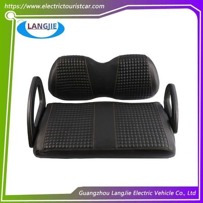 Anti Cracking Backrest ที่นั่งสีดํา ผ้าปกหนัง Pad สําหรับคลับรถ DS กอล์ฟรถ