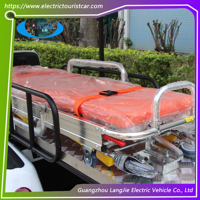 2 ที่นั่ง + 1 เตียง คาร์ทกอล์ฟไฟฟ้า แอคมอเตอร์ 5KW รถบรรทุกไฟฟ้าสําหรับโรงพยาบาล