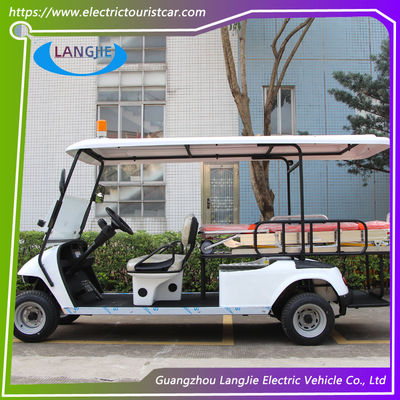 รถพยาบาลไฟฟ้า 2 ที่นั่ง + 1 เตียง 48V / 5KW แอคมอเตอร์สําหรับที่จอดรถสนามบิน