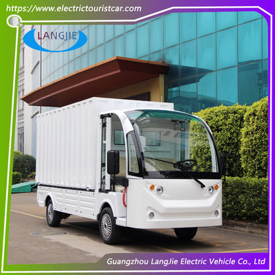 2 ที่นั่งรถบรรทุกสินค้า 72V 7.5KW AC มอเตอร์รถกระเป๋าเดินทางไฟฟ้า กล่องสินค้าสําหรับโรงงานที่จอดรถ