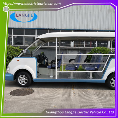 4KW Motor 48V Eight Seater รุ่น Y083A รถบัสรับส่งไฟฟ้า 18% ความสามารถในการปีนเขาโดยใช้โรงแรม / มหาวิทยาลัย / สวนสาธารณะ