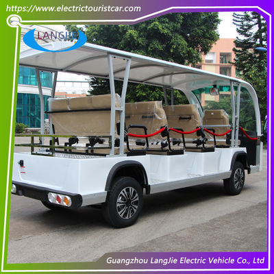 ราคาดี รถไฟฟ้า 11 ที่นั่ง 72V 7.55KW รถบัสทัวร์แบตเตอรี่แห้ง พร้อมกล่องเล็กสําหรับโรงแรม ออนไลน์