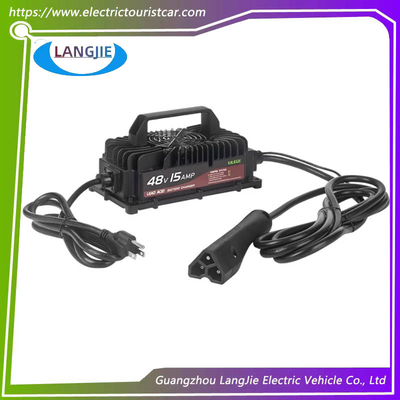 ราคาดี เครื่องชาร์จแบตเตอรี่ตะกั่วกรดอัจฉริยะสำหรับรถกอล์ฟ EZGO RXV พร้อมปลั๊กสามเหลี่ยม, 48V 15A 105Ah ออนไลน์