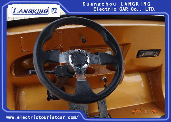 รถบัสรับส่งไฟฟ้าบริสุทธิ์หกที่นั่งเพื่อความปลอดภัยสำหรับรับ 4KW DC Motor