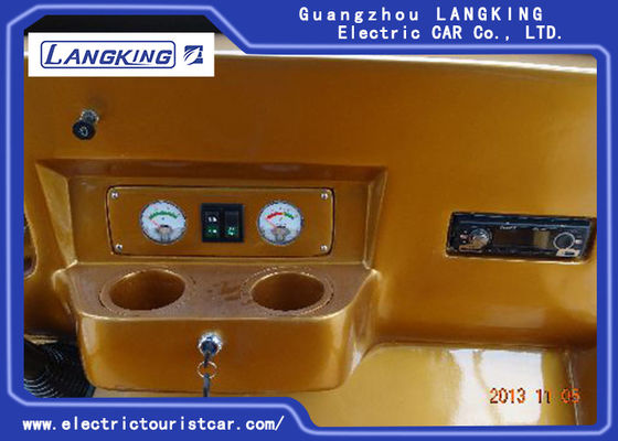 รถบัสรับส่งไฟฟ้าบริสุทธิ์หกที่นั่งเพื่อความปลอดภัยสำหรับรับ 4KW DC Motor