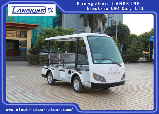 4KW Motor 48V Eight Seater รุ่น Y083A รถบัสรับส่งไฟฟ้า 18% ความสามารถในการปีนเขาโดยใช้โรงแรม / มหาวิทยาลัย / สวนสาธารณะ