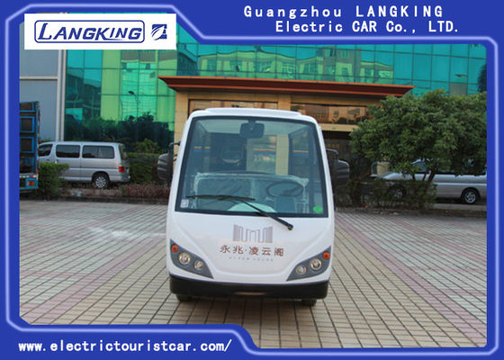 4KW Motor 48V Eight Seater รุ่น Y083A รถบัสรับส่งไฟฟ้า 18% ความสามารถในการปีนเขาโดยใช้โรงแรม / มหาวิทยาลัย / สวนสาธารณะ
