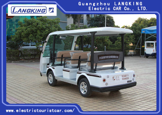 4KW Motor 48V Eight Seater รุ่น Y083A รถบัสรับส่งไฟฟ้า 18% ความสามารถในการปีนเขาโดยใช้โรงแรม / มหาวิทยาลัย / สวนสาธารณะ