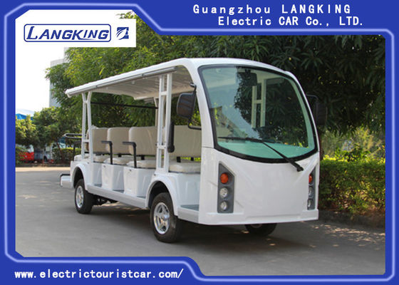 สีขาว 2 ที่นั่ง + 2 แถว 72V รถพยาบาลไฟฟ้าแบบไฟฟ้าสำหรับฉุกเฉินแบบปิด